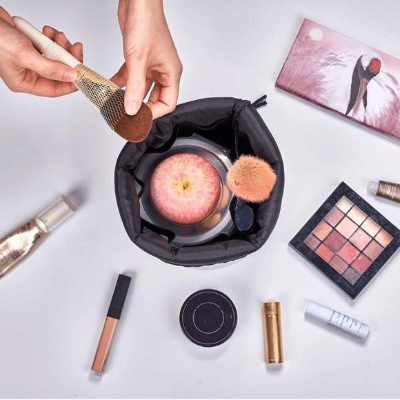 Drawstring Barrel Cosmetic Travel Bag - Picture 4 of 7